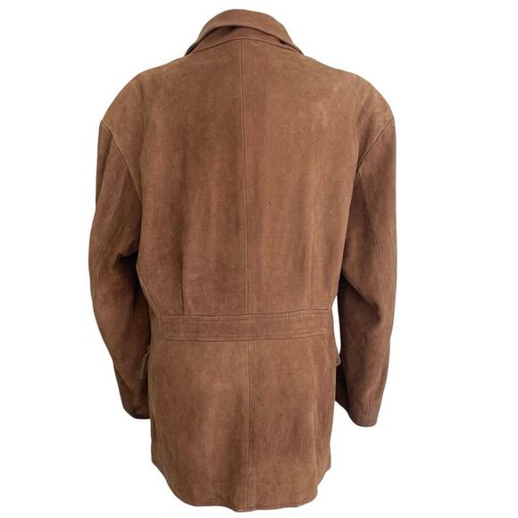 VTG 70’s RALPH LAUREN COUNTRY SUEDE JACKET CHESTNUT ILGWU LOGO MADE IN USA SZ M - Picture 12 of 16